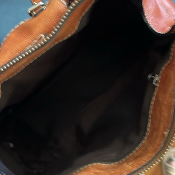 Chloé Distressed Saddle Leather Calfskin Medium Edith Satchel - Picture 7 of 11